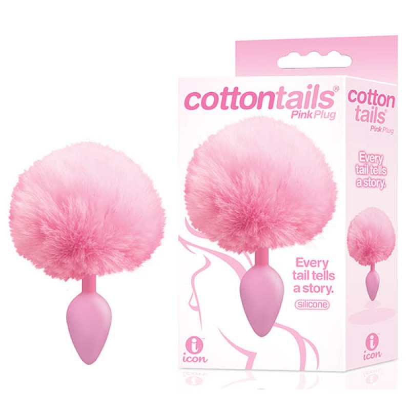 The 9's Cottontails Butt Plug with Bunny Tail - Pink